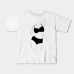 woman silhouette Kids T-Shirt